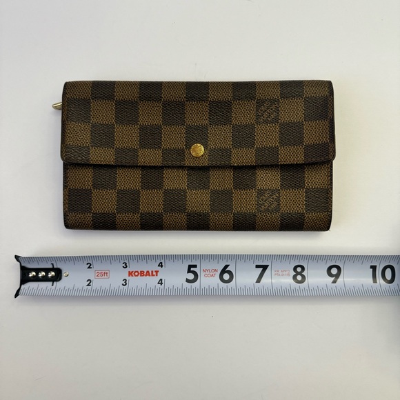 Authentic Louis Vuitton Sarah Wallet Brown Damier Eben. CA0030. Spain (2000) - Picture 3 of 13